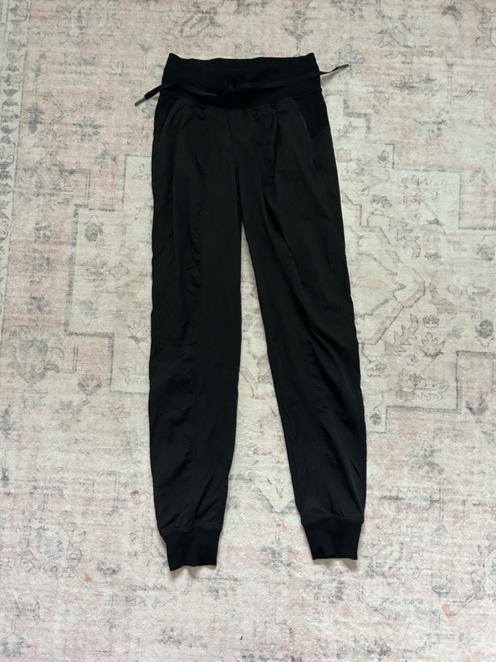 Lulu Lemon Black Drawstring Jogger Pants - Women